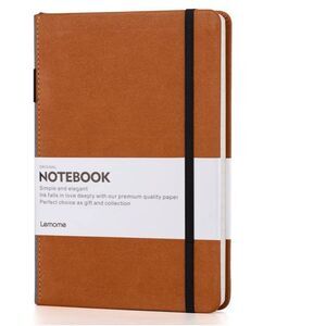 NWOT Leather Bound Wide Ruled Notebook 180pgs